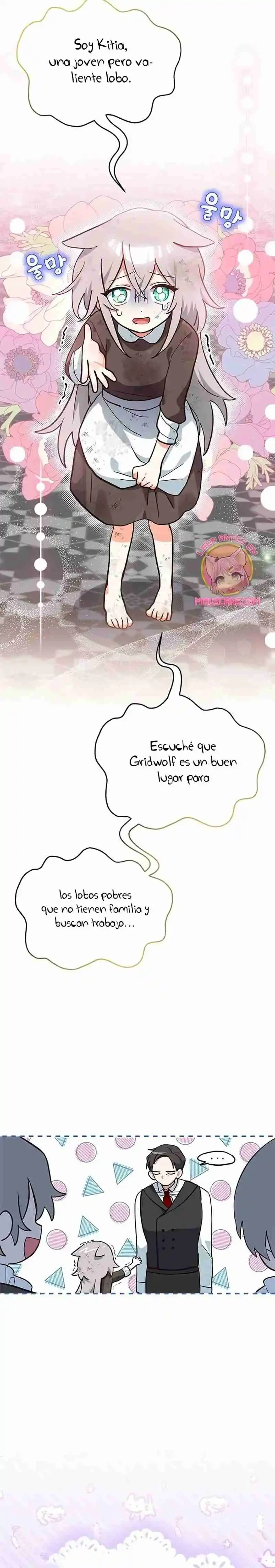 Es un gato, ¿pero fue adoptada por una familia de lobos? Capitulo 3 página 17