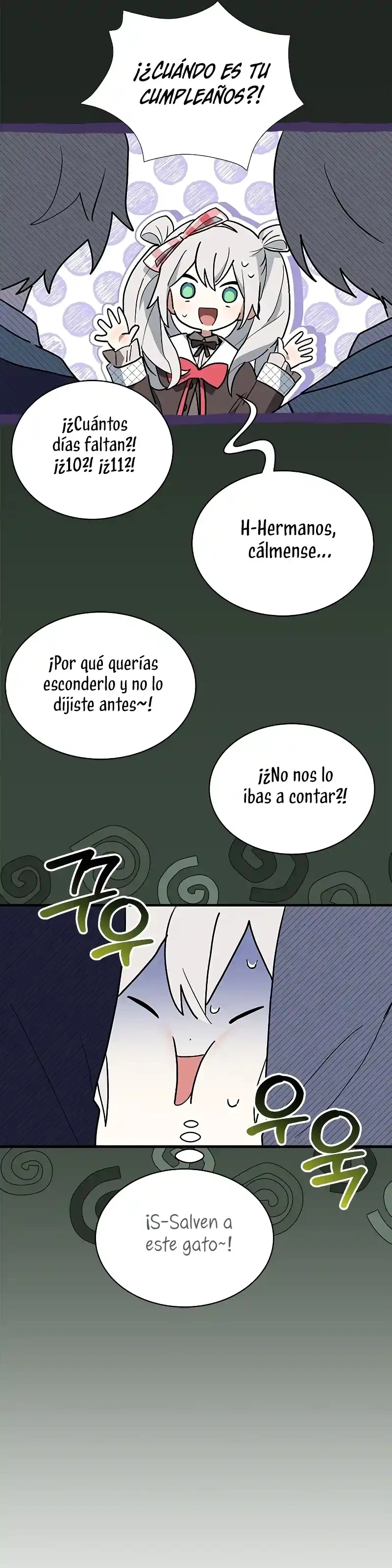 Es un gato, ¿pero fue adoptada por una familia de lobos? Capitulo 30 página 8