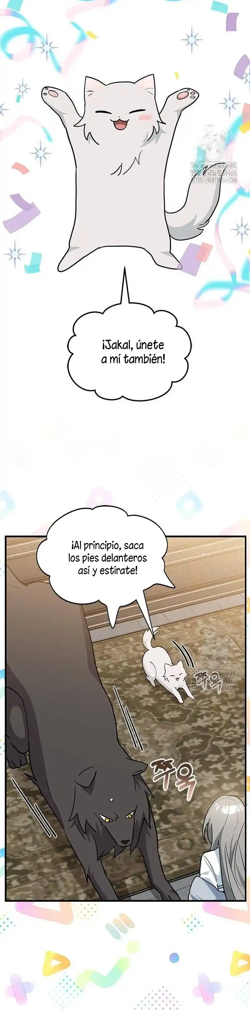 Es un gato, ¿pero fue adoptada por una familia de lobos? Capitulo 42 página 20