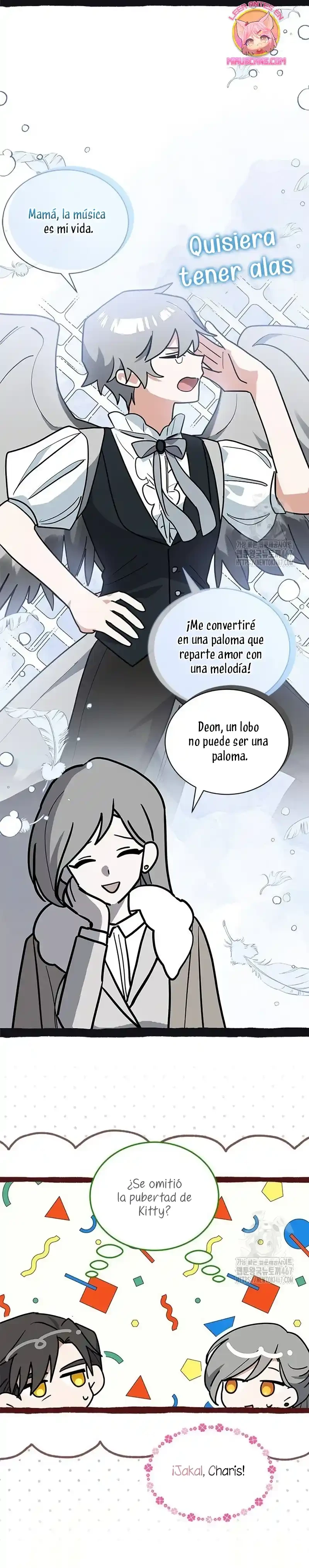 Es un gato, ¿pero fue adoptada por una familia de lobos? Capitulo 47 página 20