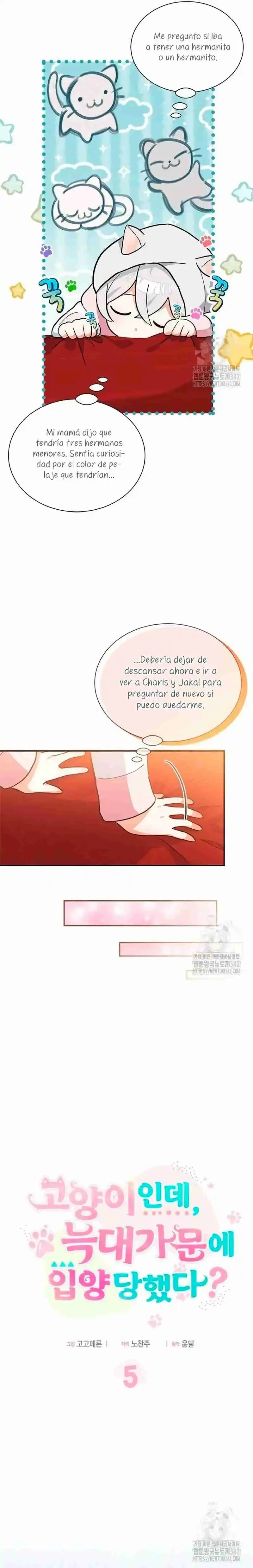 Es un gato, ¿pero fue adoptada por una familia de lobos? Capitulo 5 página 5