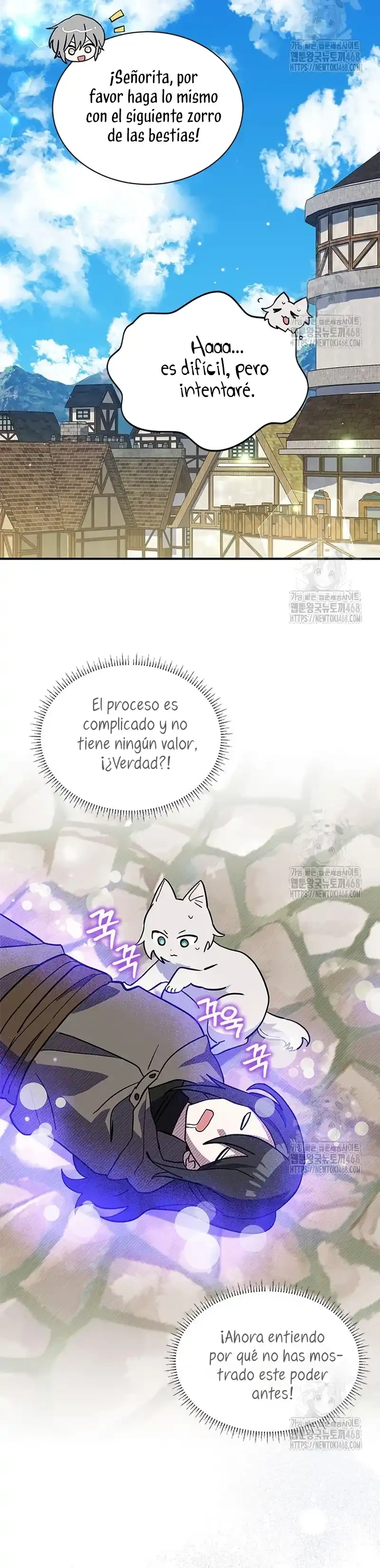 Es un gato, ¿pero fue adoptada por una familia de lobos? Capitulo 51 página 34