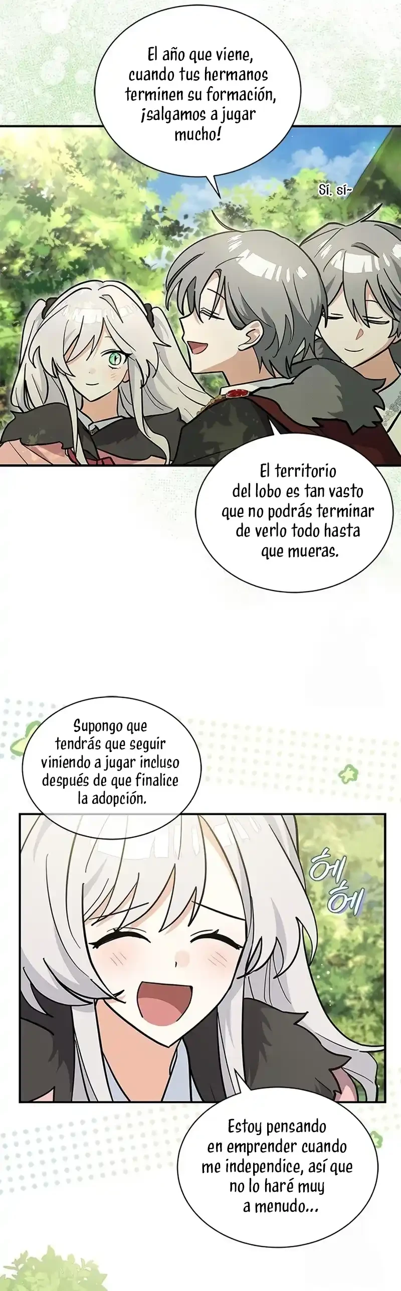Es un gato, ¿pero fue adoptada por una familia de lobos? Capitulo 54 página 9