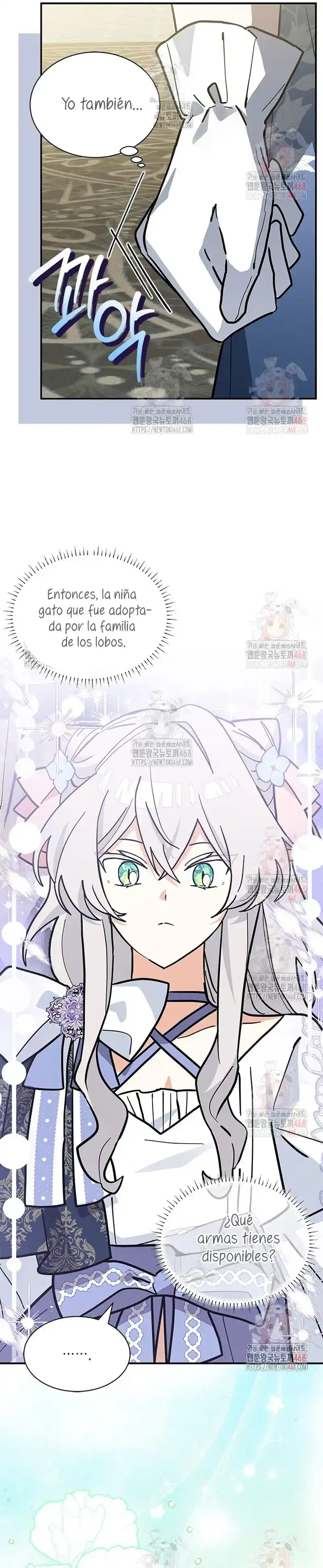 Es un gato, ¿pero fue adoptada por una familia de lobos? Capitulo 62 página 14