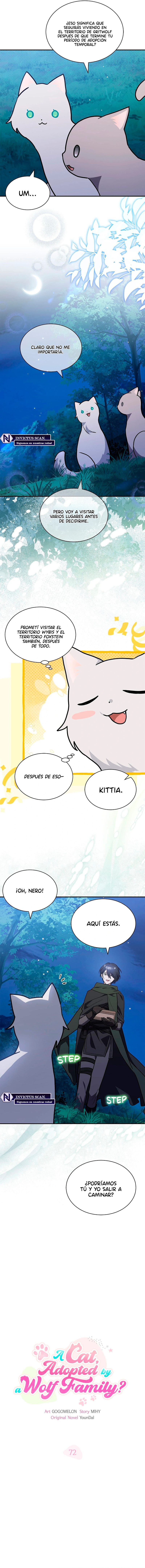 Es un gato, ¿pero fue adoptada por una familia de lobos? Capitulo 72 página 8