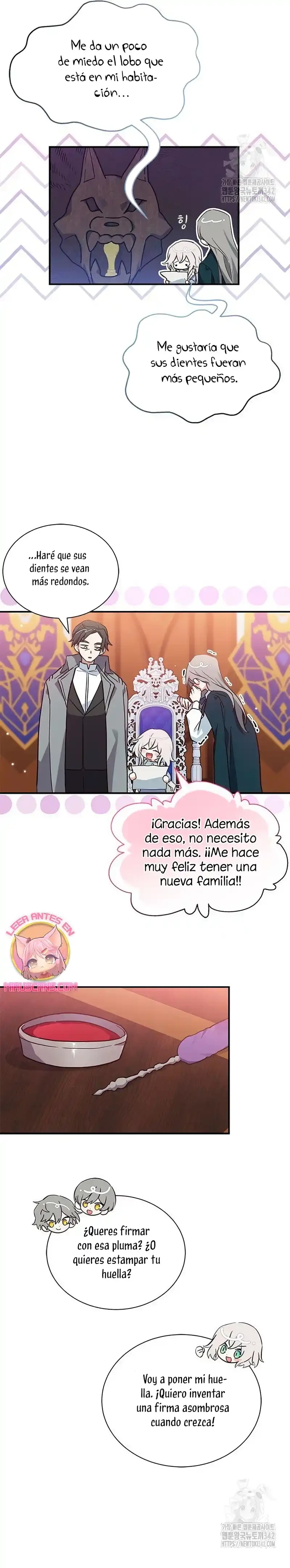 Es un gato, ¿pero fue adoptada por una familia de lobos? Capitulo 8 página 13