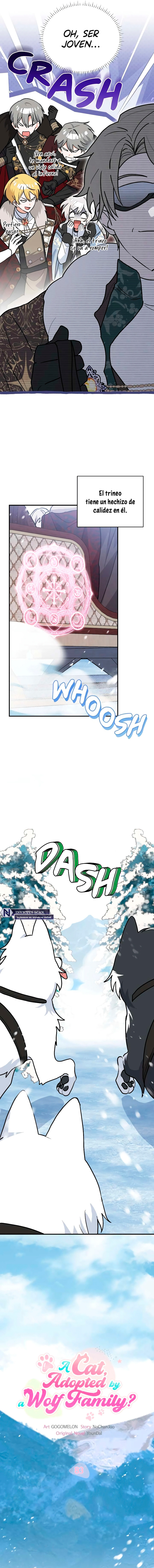 Es un gato, ¿pero fue adoptada por una familia de lobos? Capitulo 83 página 4