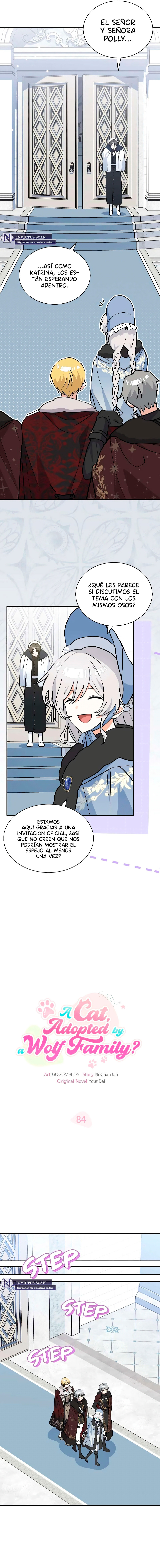 Es un gato, ¿pero fue adoptada por una familia de lobos? Capitulo 84 página 4