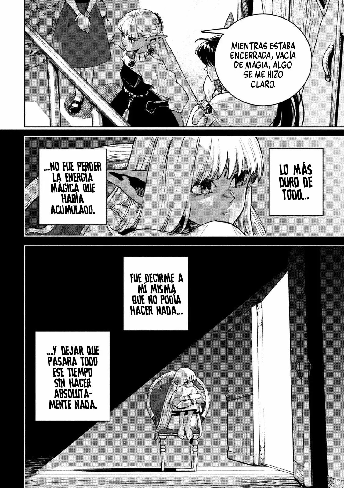 El viaje de una elfa oscura con poderes menguantes Capitulo 2 página 35