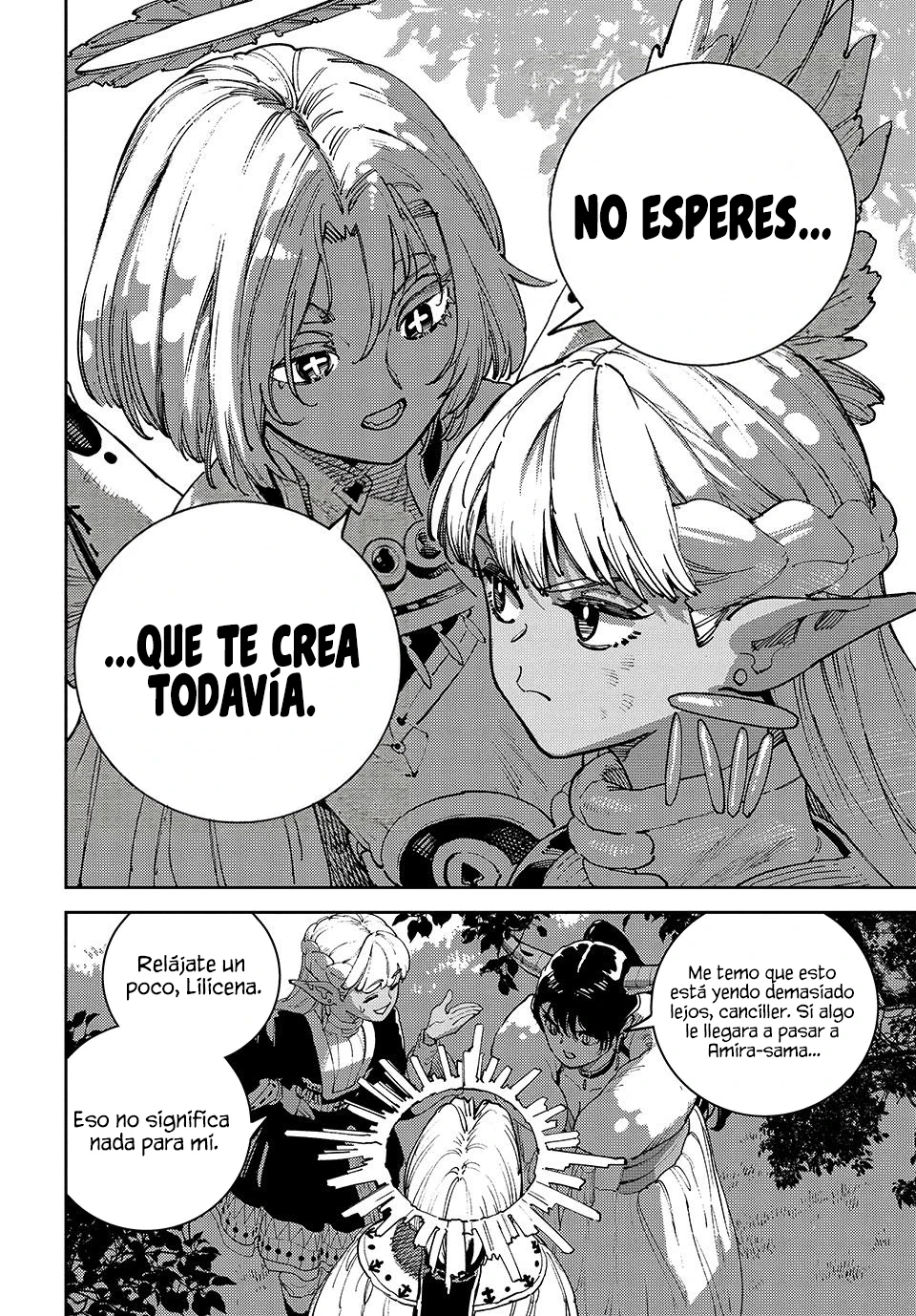 El viaje de una elfa oscura con poderes menguantes Capitulo 6 página 14