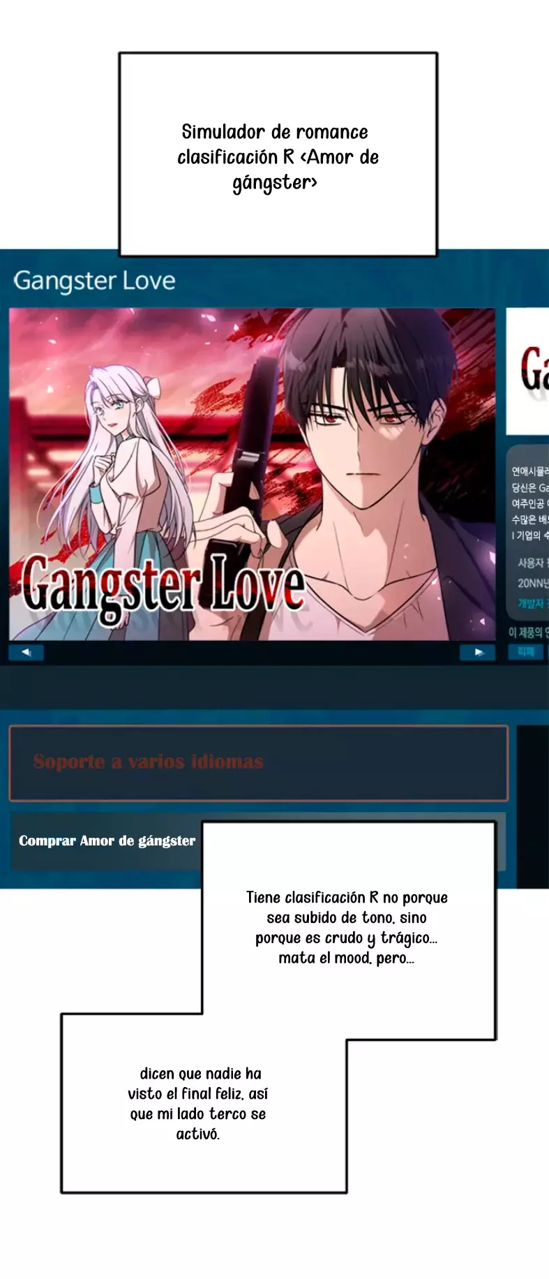 COMO EVITAR EL ENNEGRECIMIENTO DEL PROTAGONISTA MASCULINO GANGSTER Capitulo 1 página 33