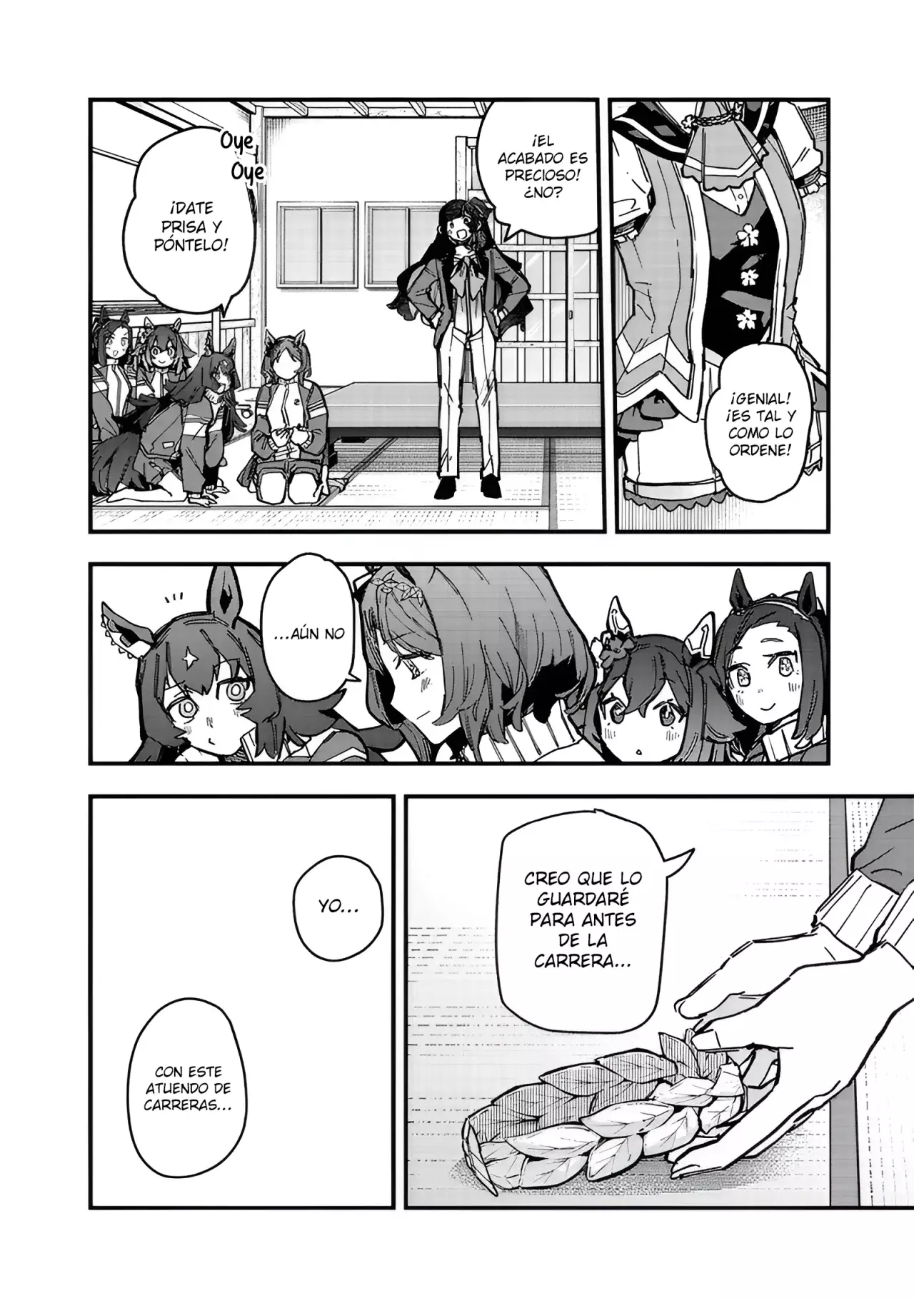 Uma Musume Pretty Derby: Star Blossom Capitulo 30: “Atuendo de Carreras” página 14