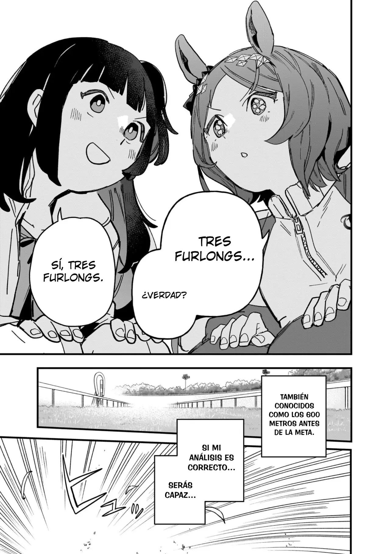 Uma Musume Pretty Derby: Star Blossom Capitulo 4: Tres Furlongs página 9