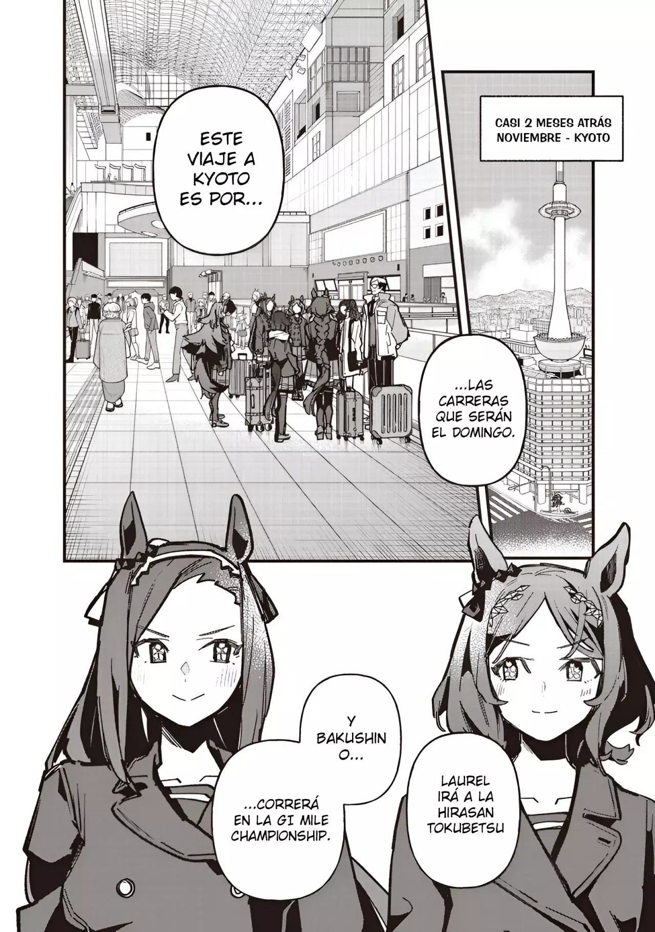 Uma Musume Pretty Derby: Star Blossom Capitulo 48: Viaje a Kyoto página 6