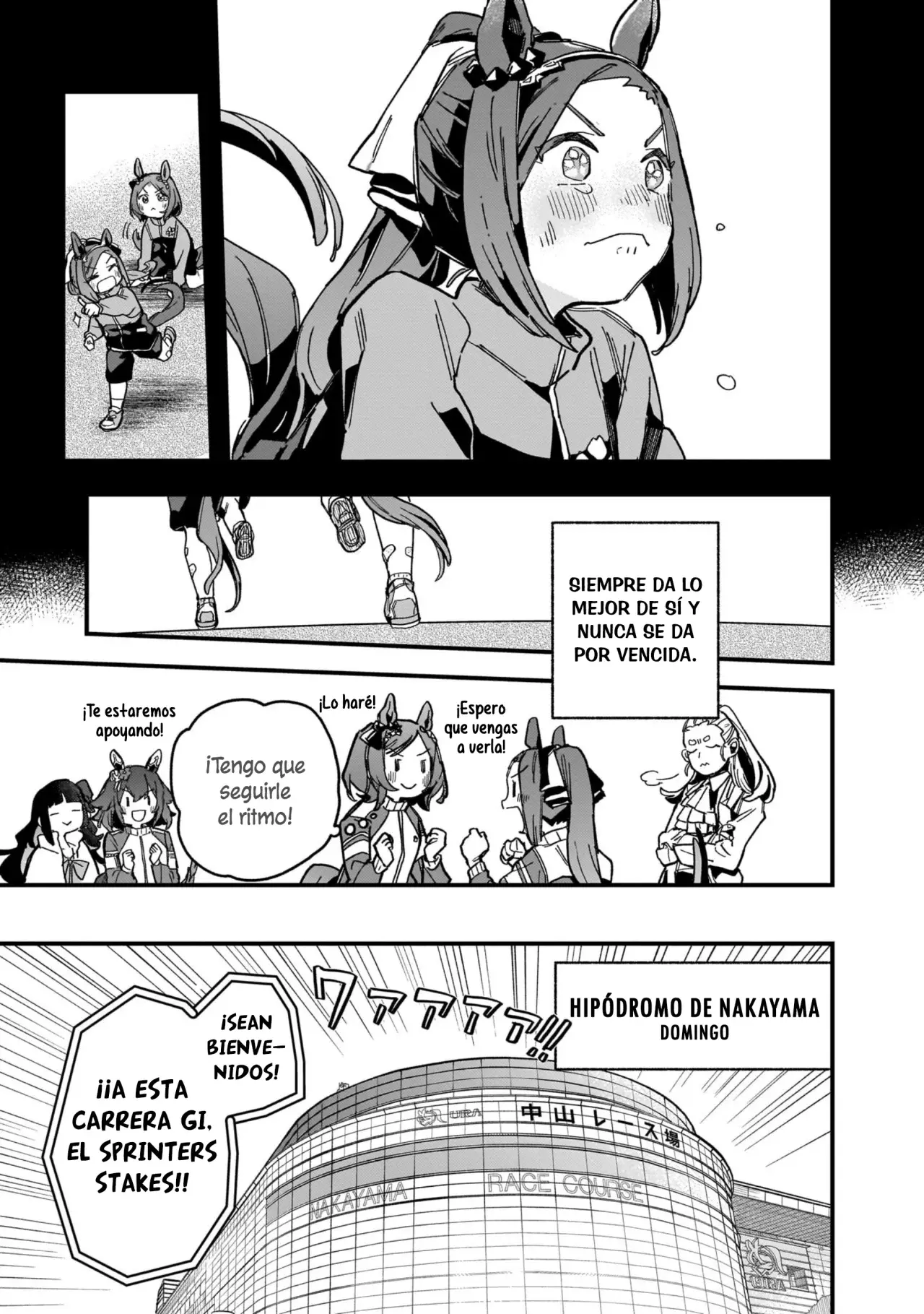 Uma Musume Pretty Derby: Star Blossom Capitulo 6: Banquete de la Victoria página 7
