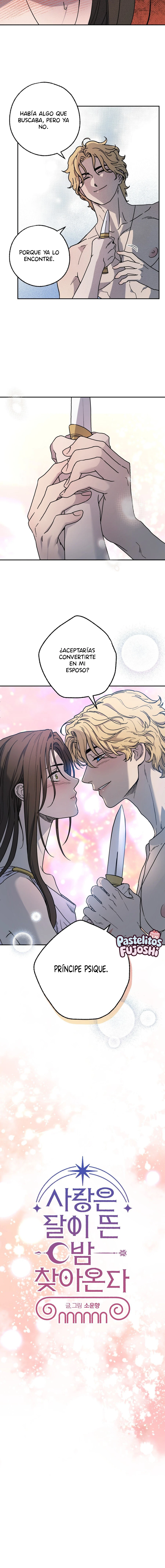 El amor llega en una noche iluminada por la luna. Capitulo 16 página 12