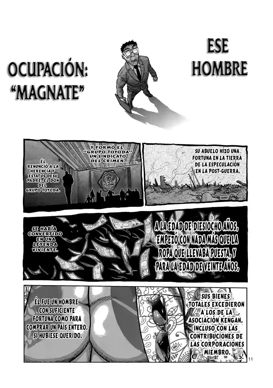 Kengan Omega Capitulo 10: Un hombre llamado Toyoda Idemitsu página 12