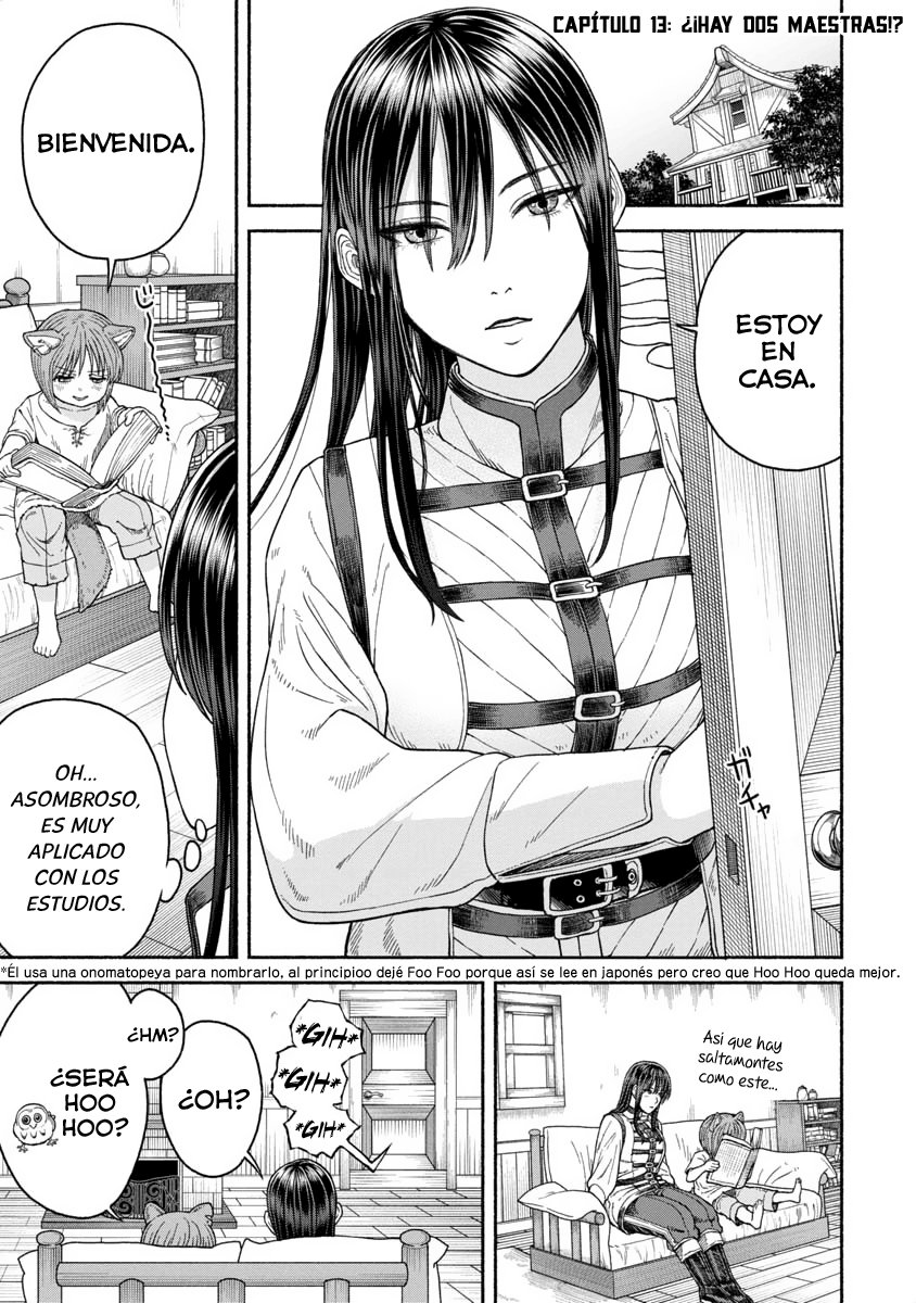 Onna Kishi to Kemomimi no Ko Capitulo 13: ¿¡Hay dos maestras!? página 2