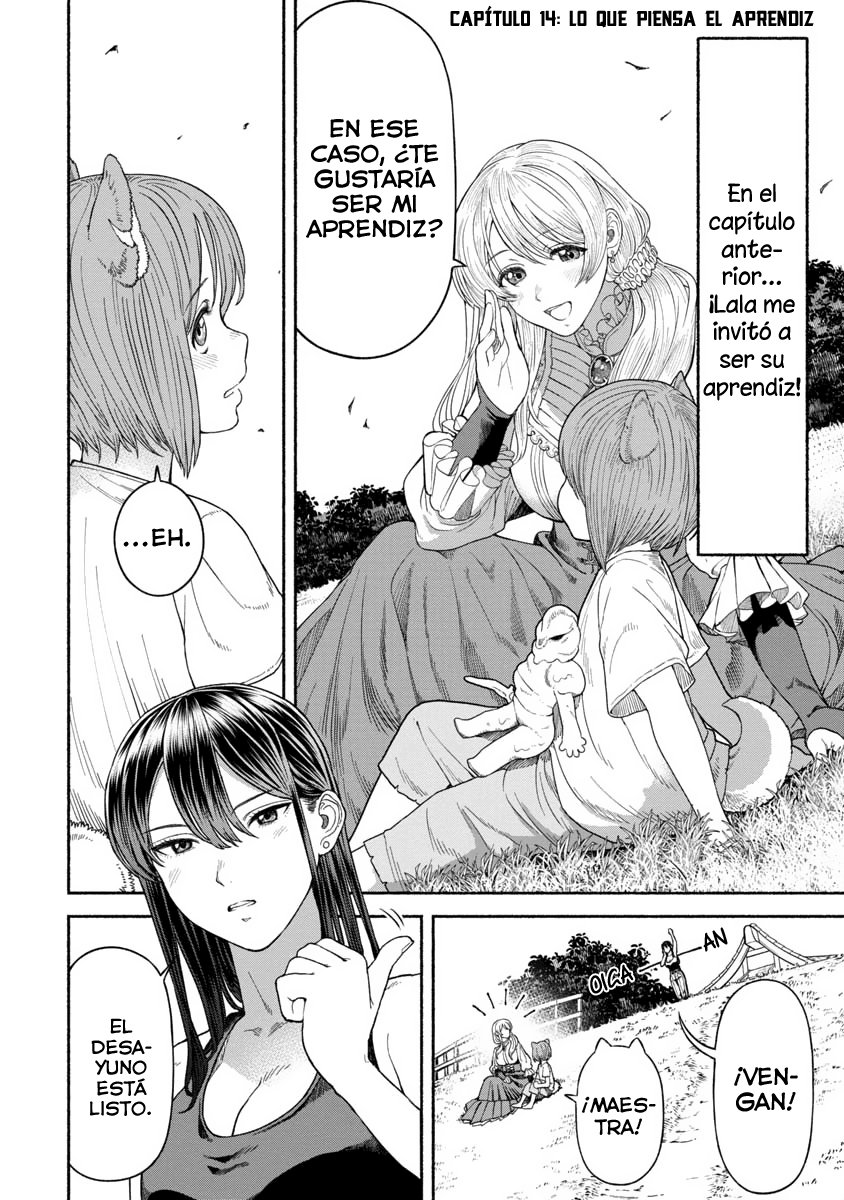 Onna Kishi to Kemomimi no Ko Capitulo 14: Lo que piensa el aprendiz página 3