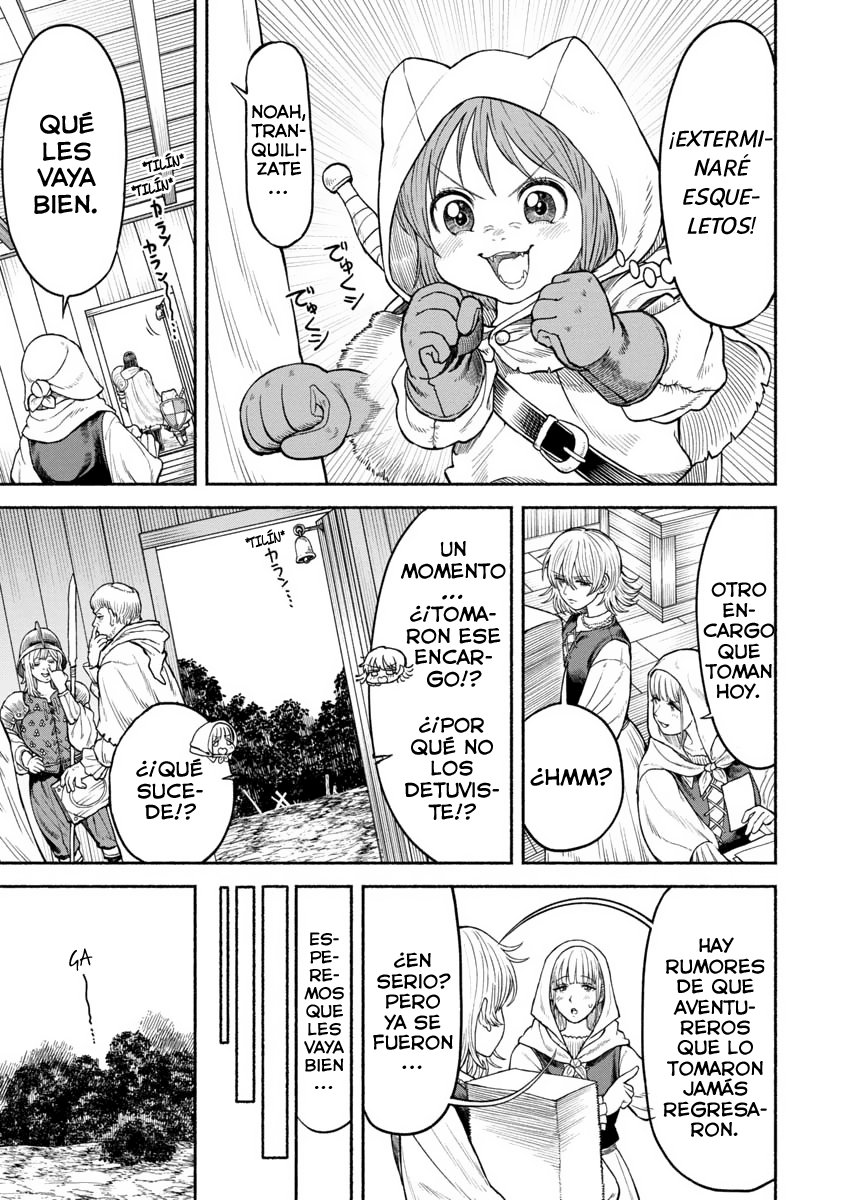Onna Kishi to Kemomimi no Ko Capitulo 16: Esqueletos Andantes página 3