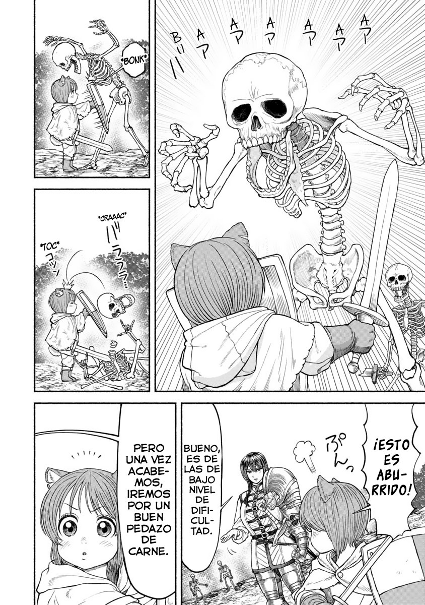 Onna Kishi to Kemomimi no Ko Capitulo 16: Esqueletos Andantes página 4