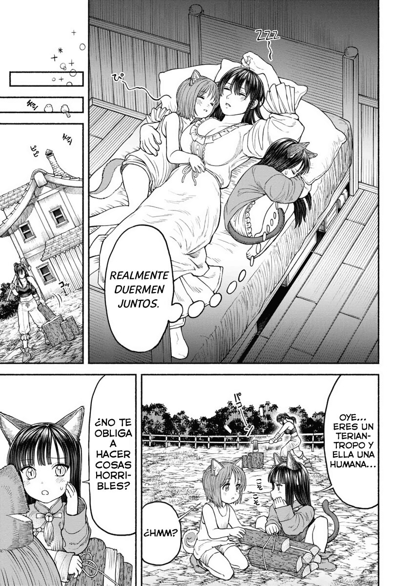 Onna Kishi to Kemomimi no Ko Capitulo 25: Tres personas en una casa página 4