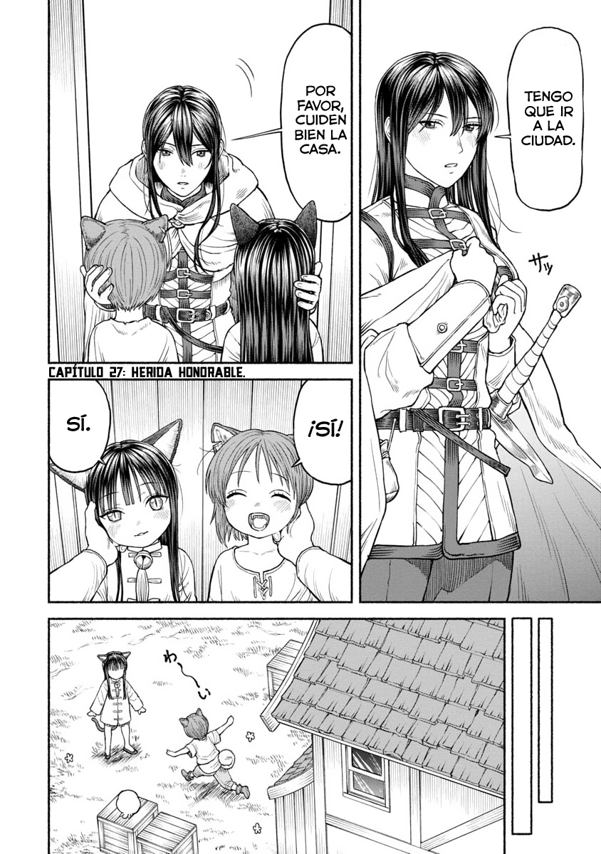 Onna Kishi to Kemomimi no Ko Capitulo 27: Herida honorable página 2
