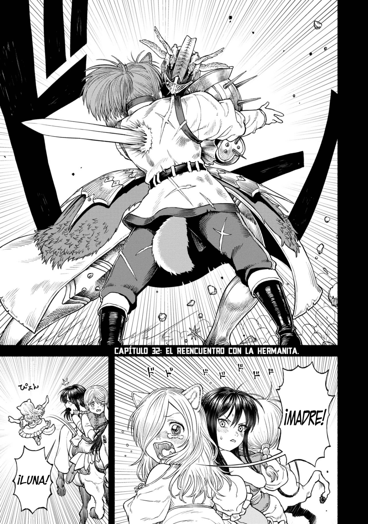 Onna Kishi to Kemomimi no Ko Capitulo 32: El reencuentro con la hermanita página 2