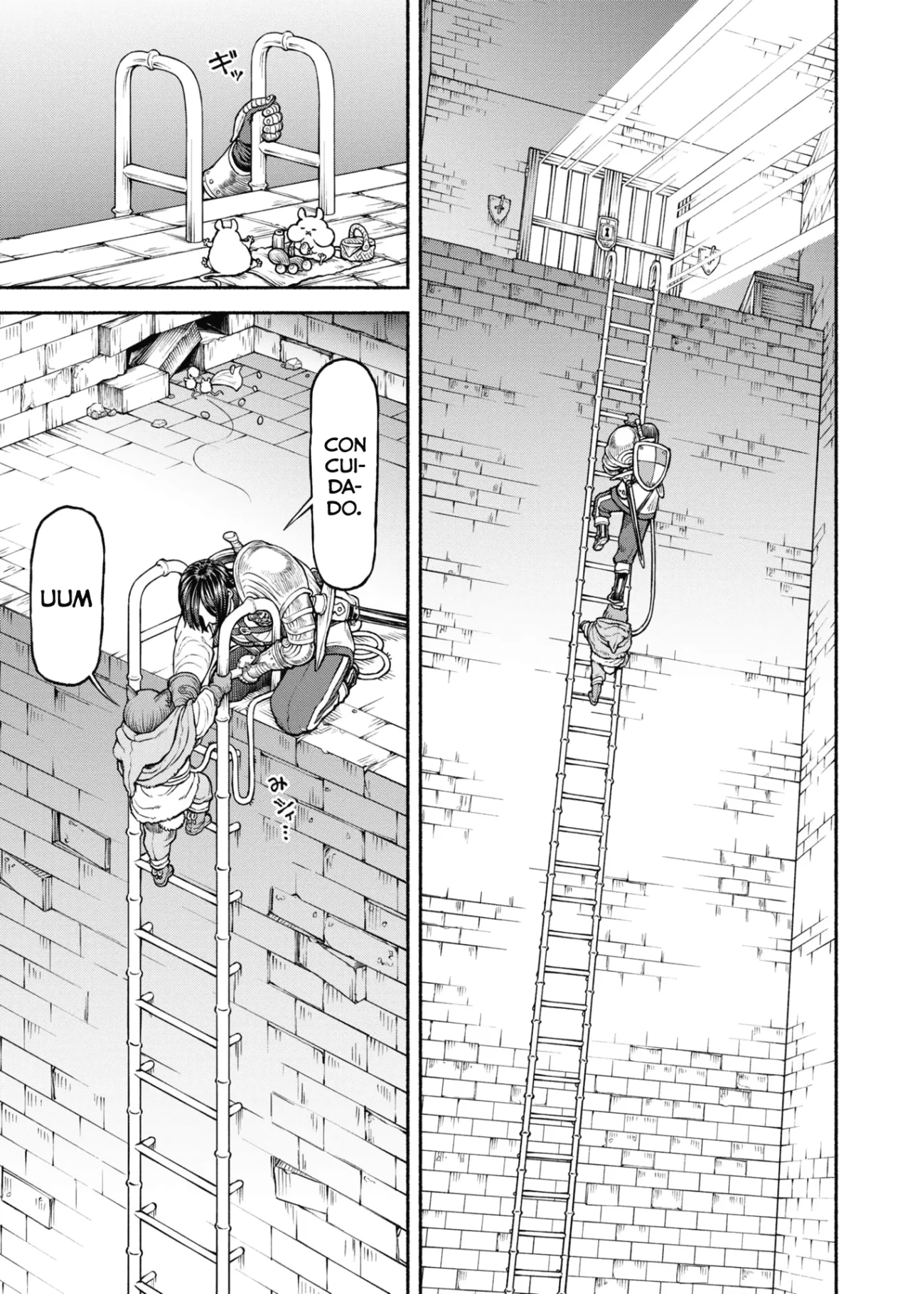 Onna Kishi to Kemomimi no Ko Capitulo 35: La larga escalera página 11