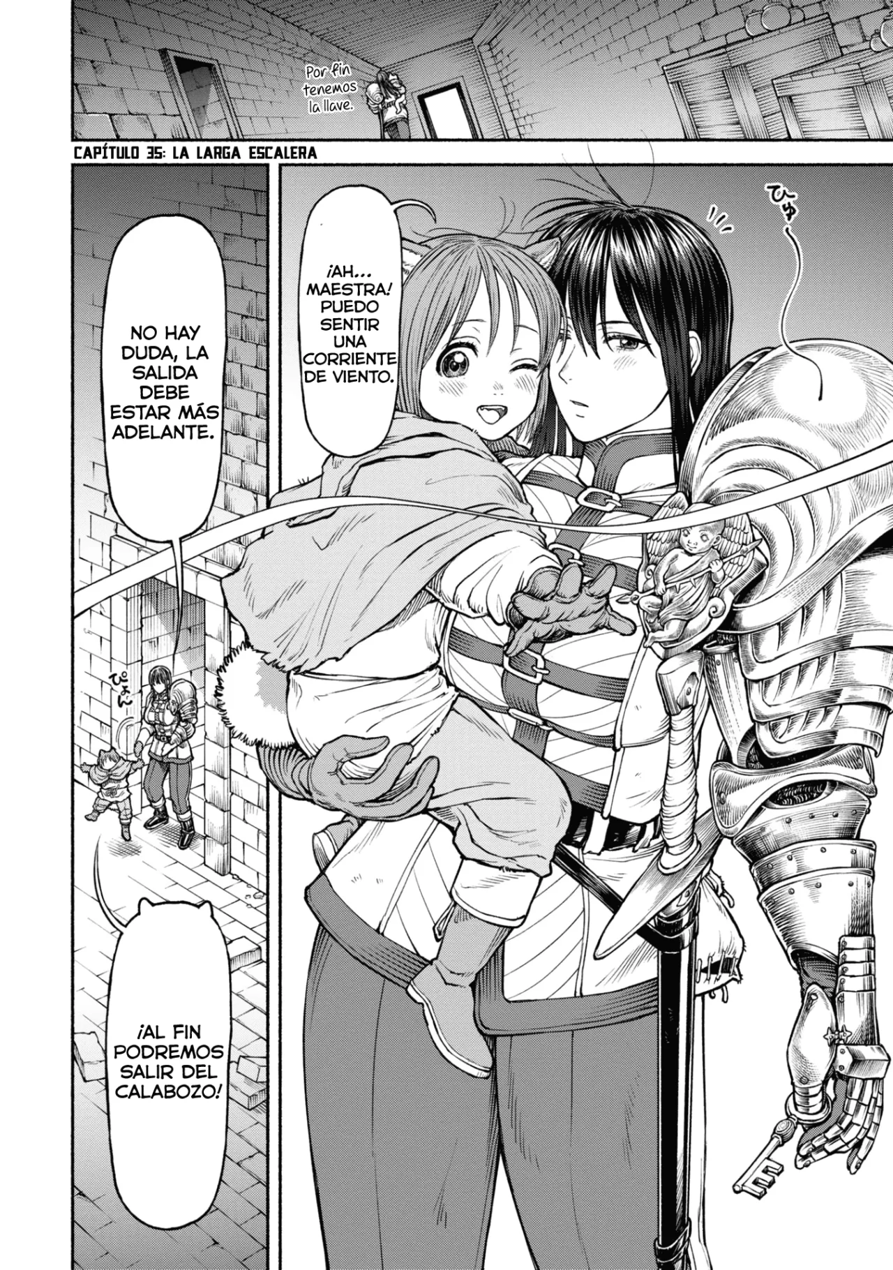 Onna Kishi to Kemomimi no Ko Capitulo 35: La larga escalera página 2