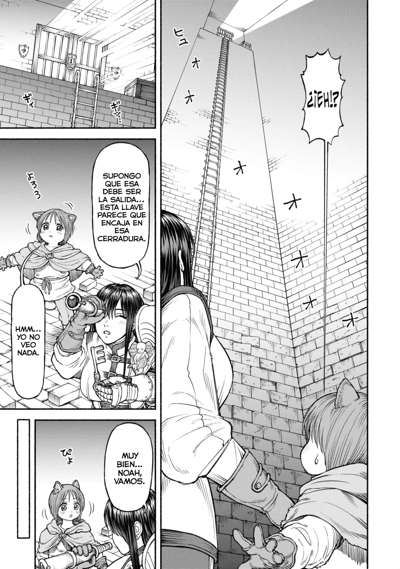 Onna Kishi to Kemomimi no Ko Capitulo 35: La larga escalera página 3