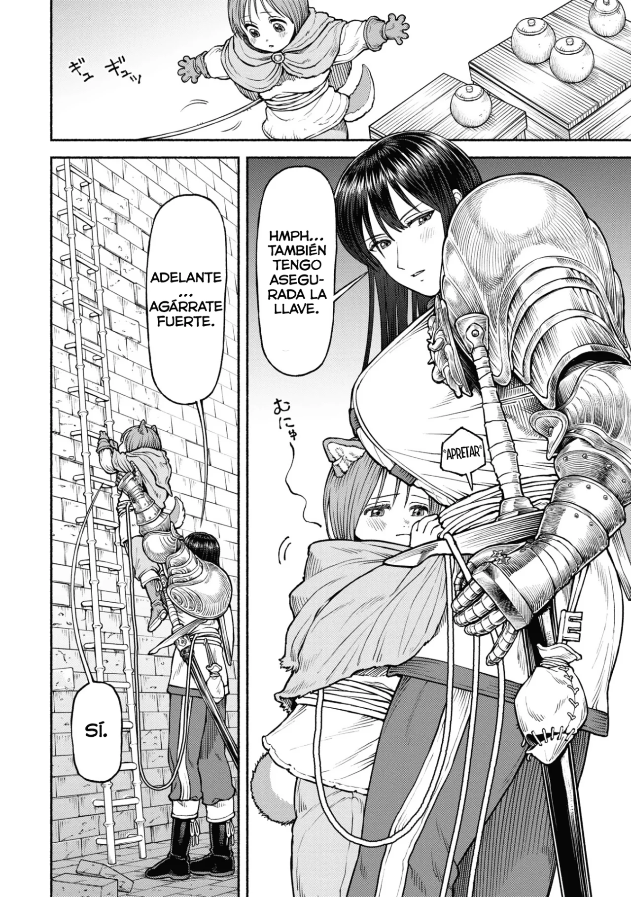 Onna Kishi to Kemomimi no Ko Capitulo 35: La larga escalera página 4