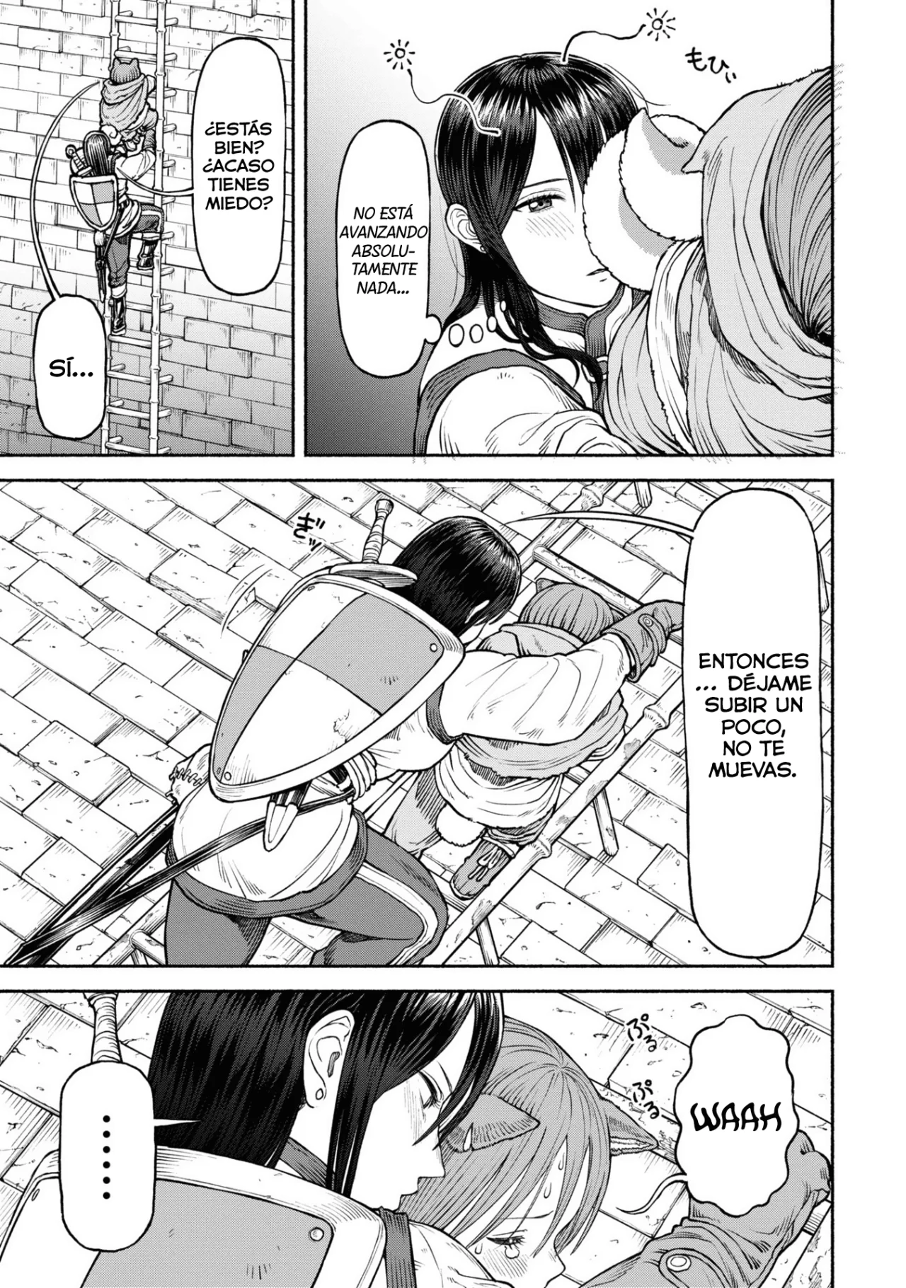 Onna Kishi to Kemomimi no Ko Capitulo 35: La larga escalera página 7