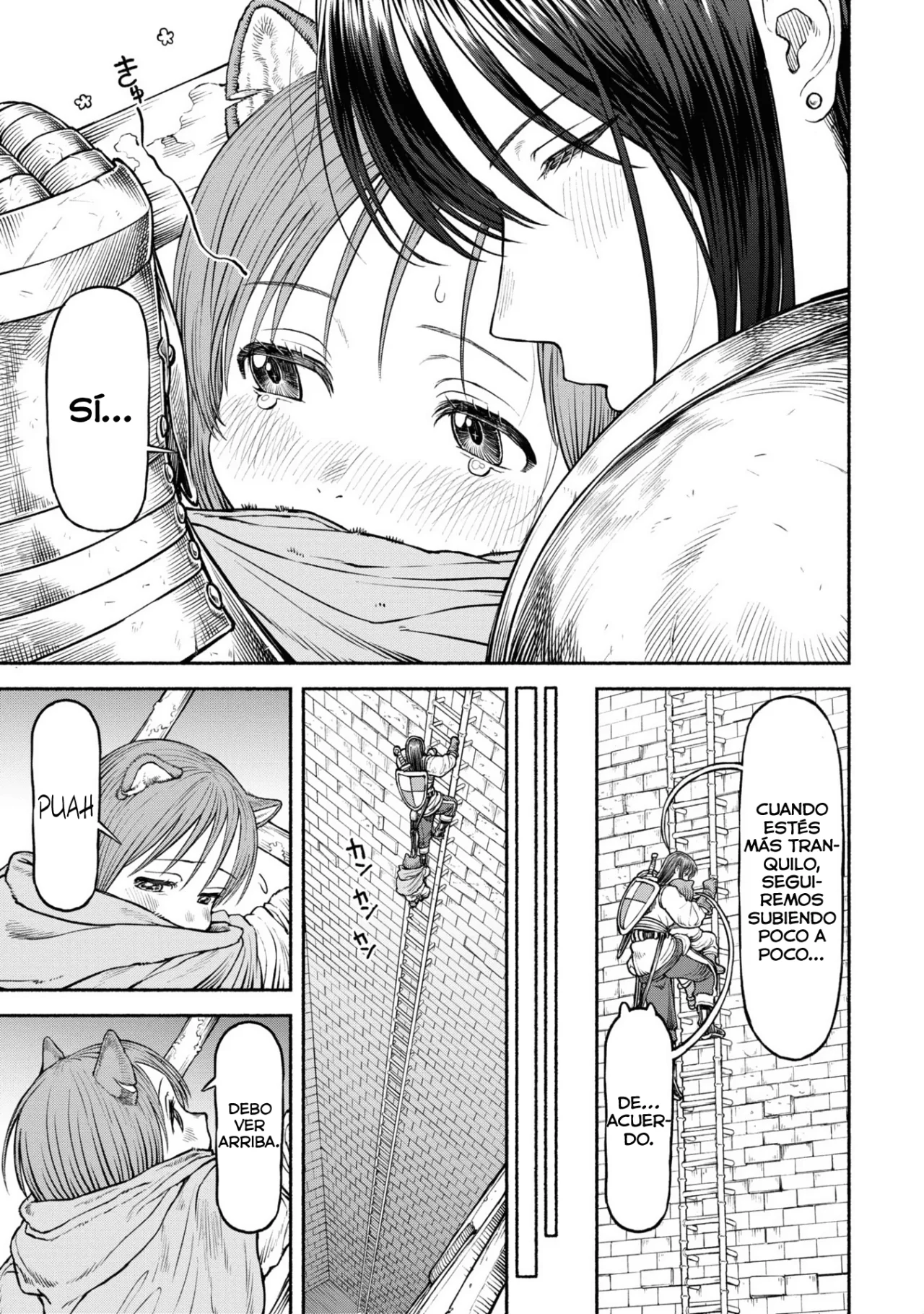 Onna Kishi to Kemomimi no Ko Capitulo 35: La larga escalera página 9