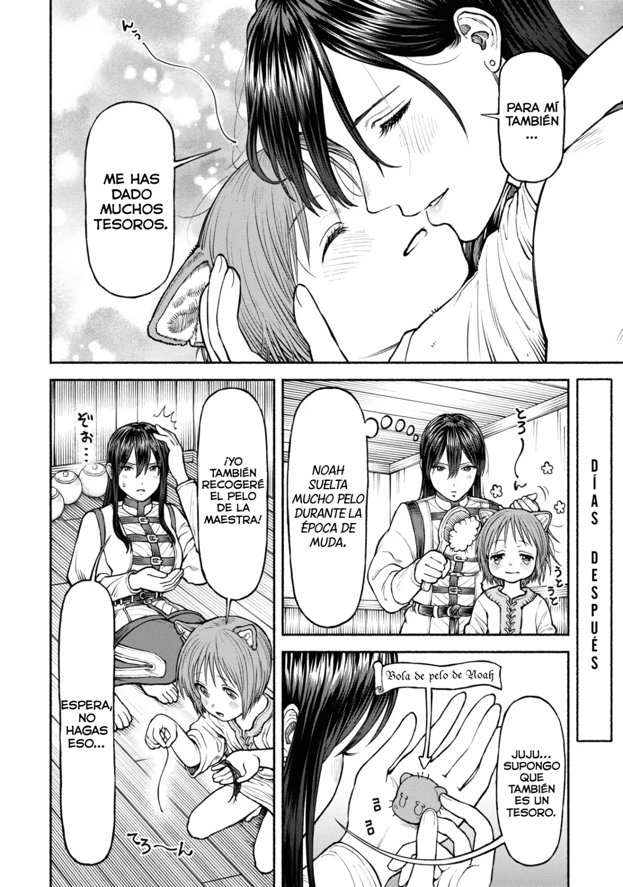 Onna Kishi to Kemomimi no Ko Capitulo 36: Los tesoros de los dos página 14