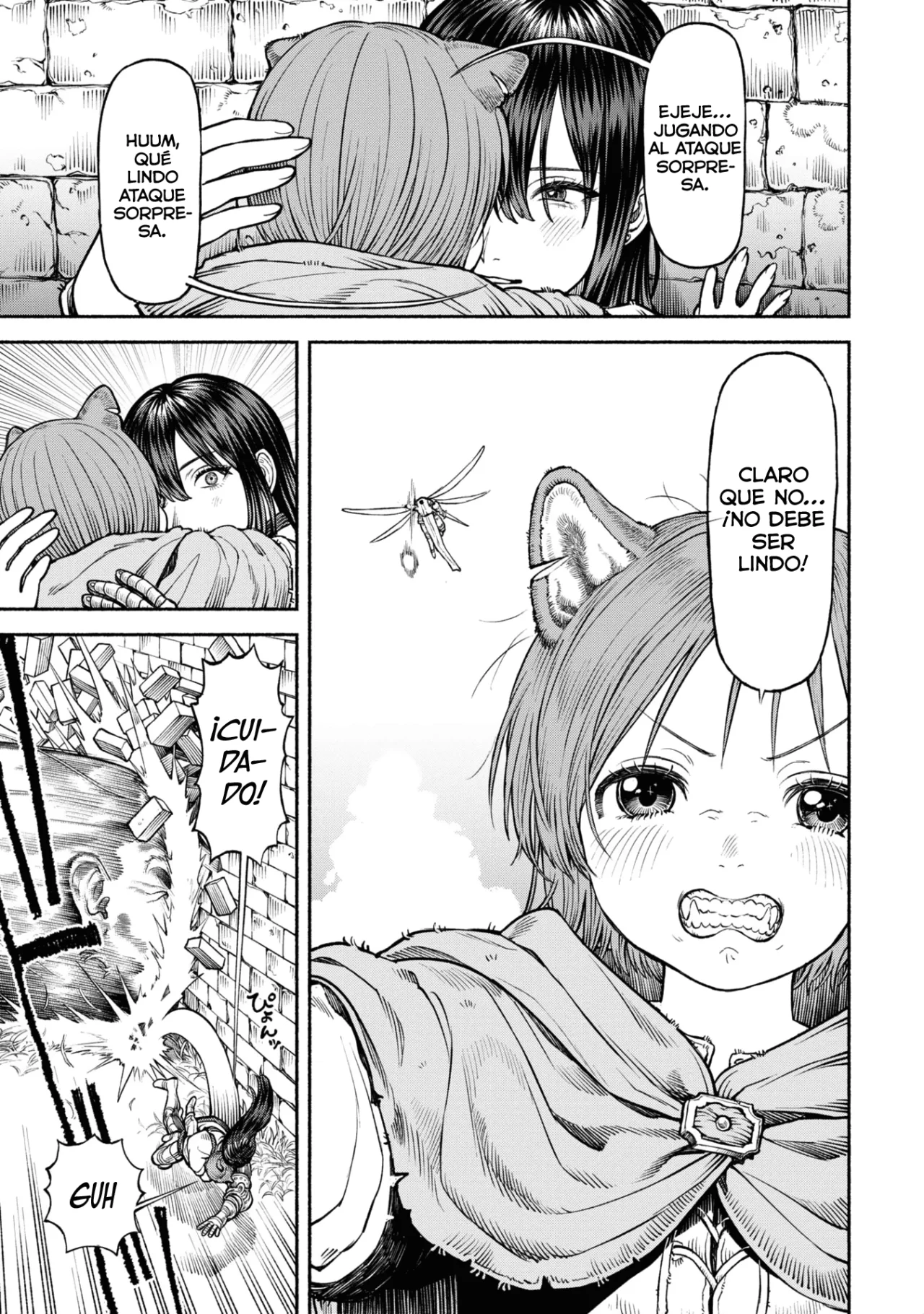 Onna Kishi to Kemomimi no Ko Capitulo 37: ¿¡Ataque sorpresa del monstruo!? página 5