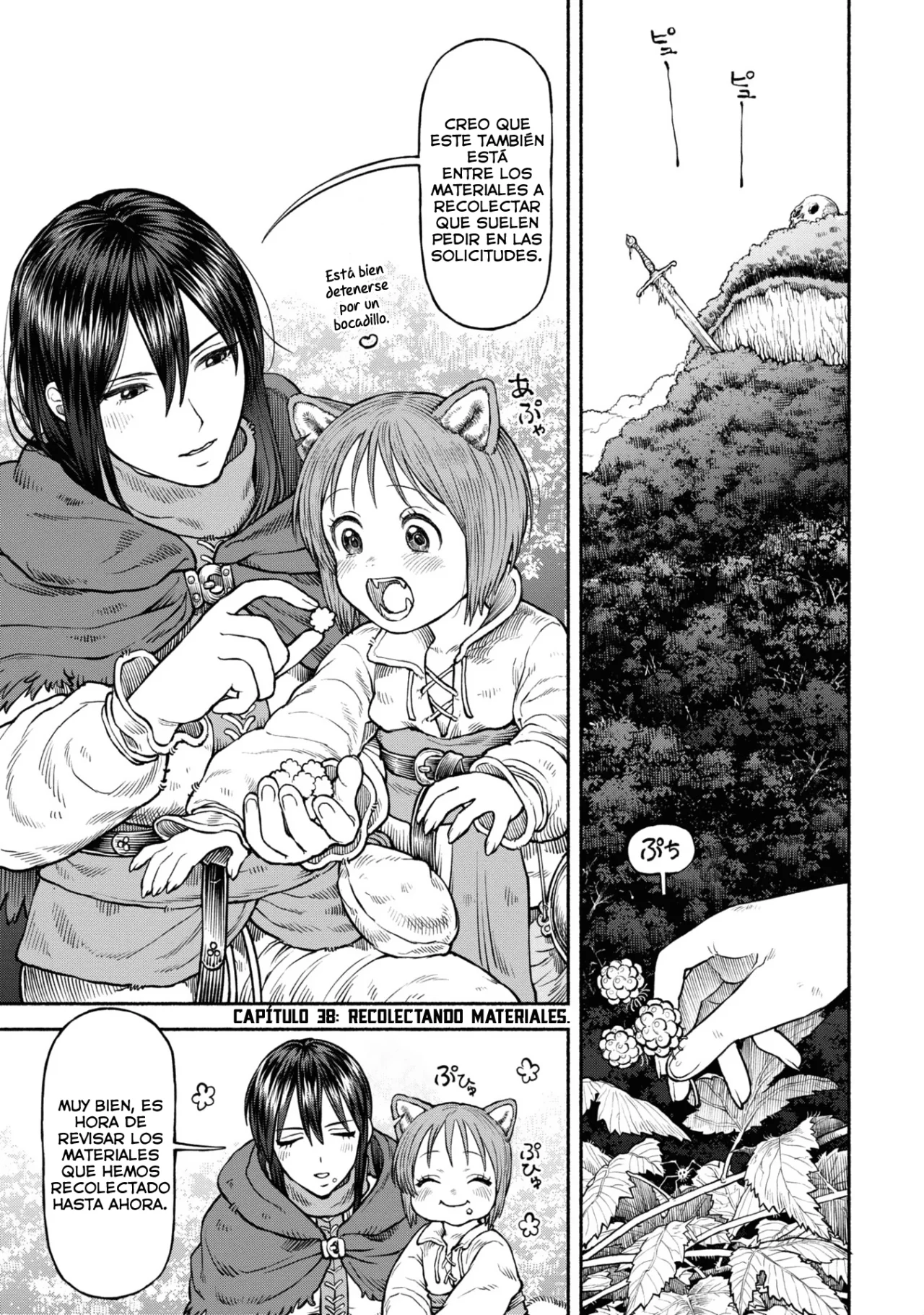 Onna Kishi to Kemomimi no Ko Capitulo 38: Recolectando Materiales página 3
