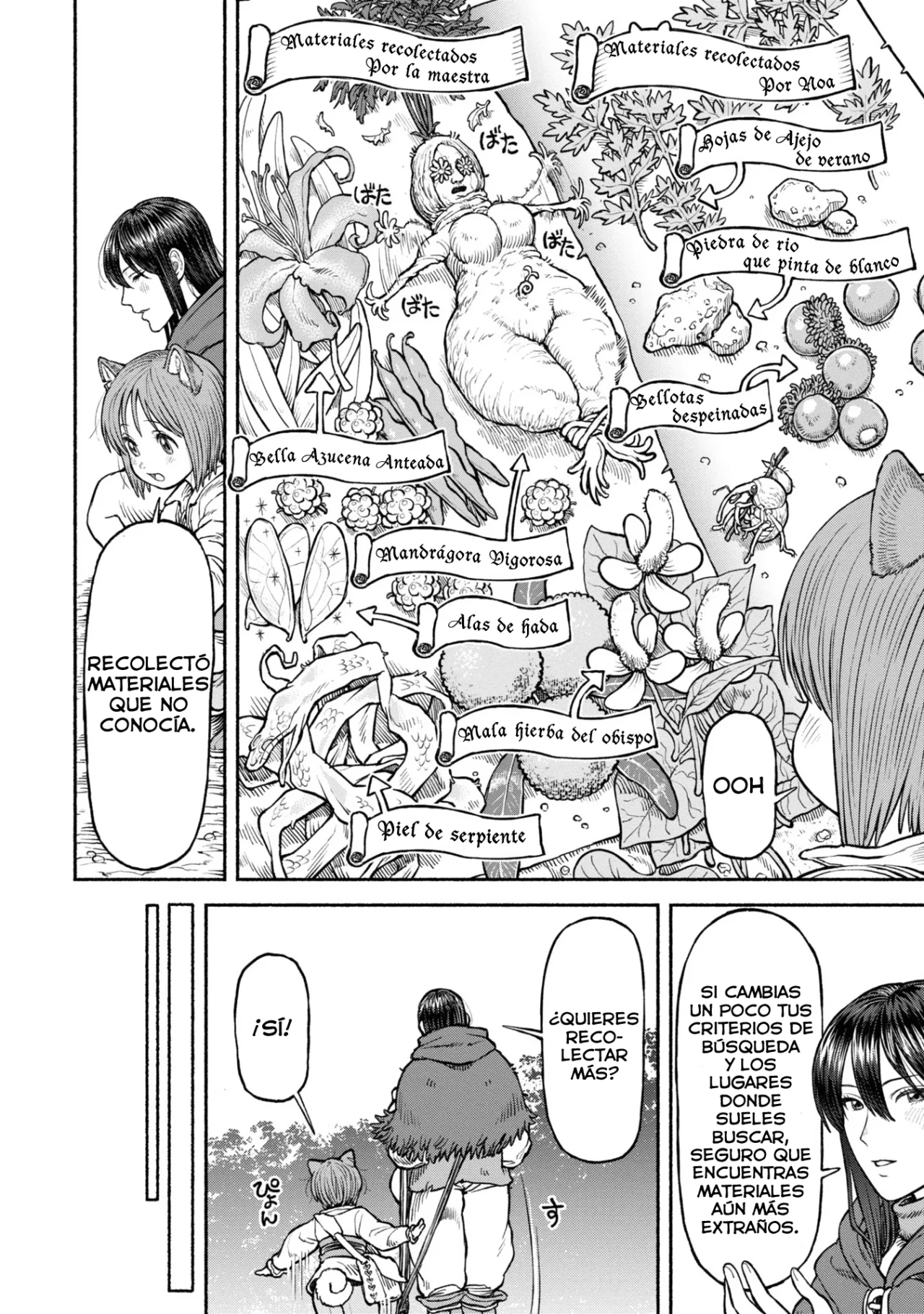 Onna Kishi to Kemomimi no Ko Capitulo 38: Recolectando Materiales página 4