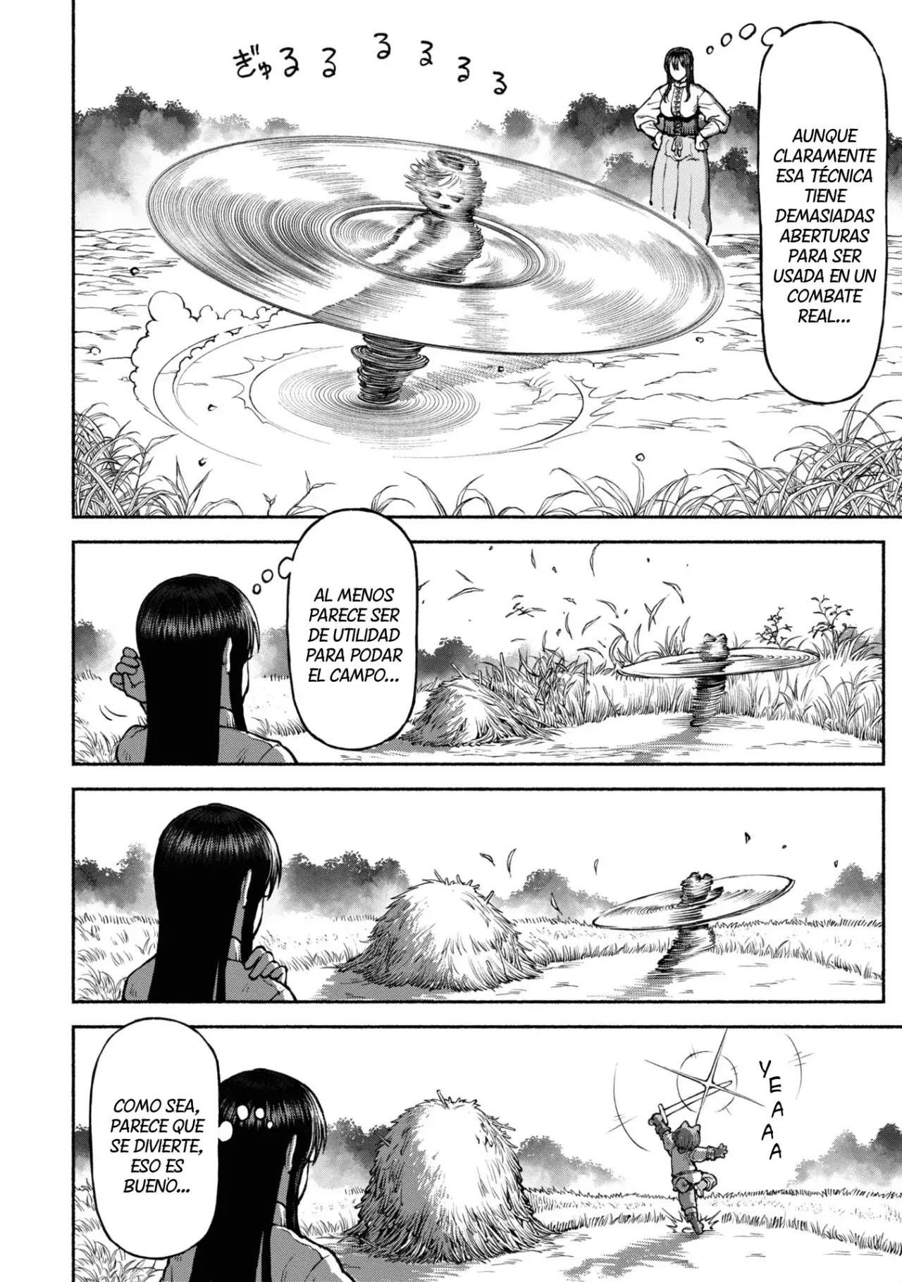 Onna Kishi to Kemomimi no Ko Capitulo 40: ¡Movimiento Especial! ¡Corte Giratorio! página 10