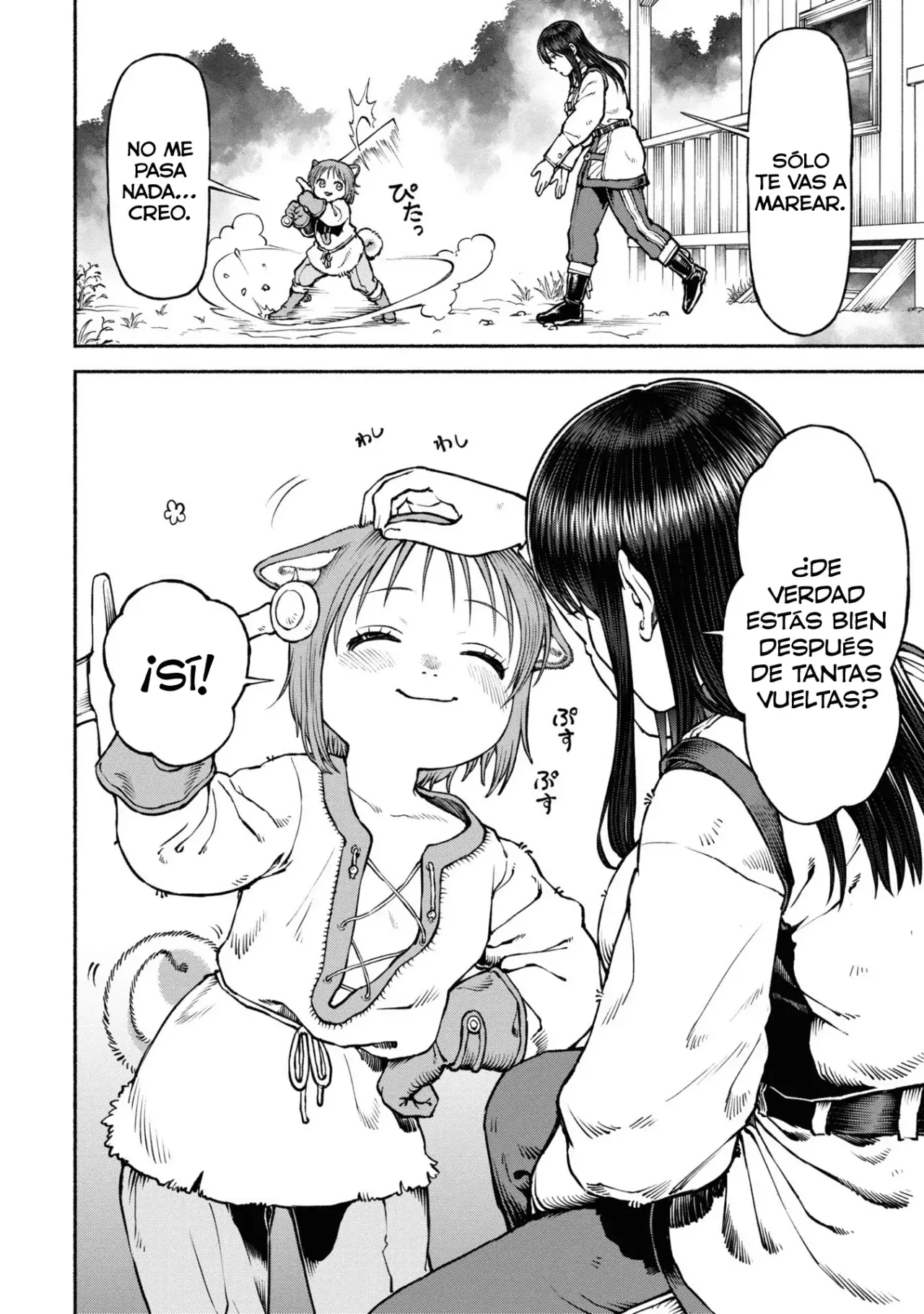 Onna Kishi to Kemomimi no Ko Capitulo 40: ¡Movimiento Especial! ¡Corte Giratorio! página 8