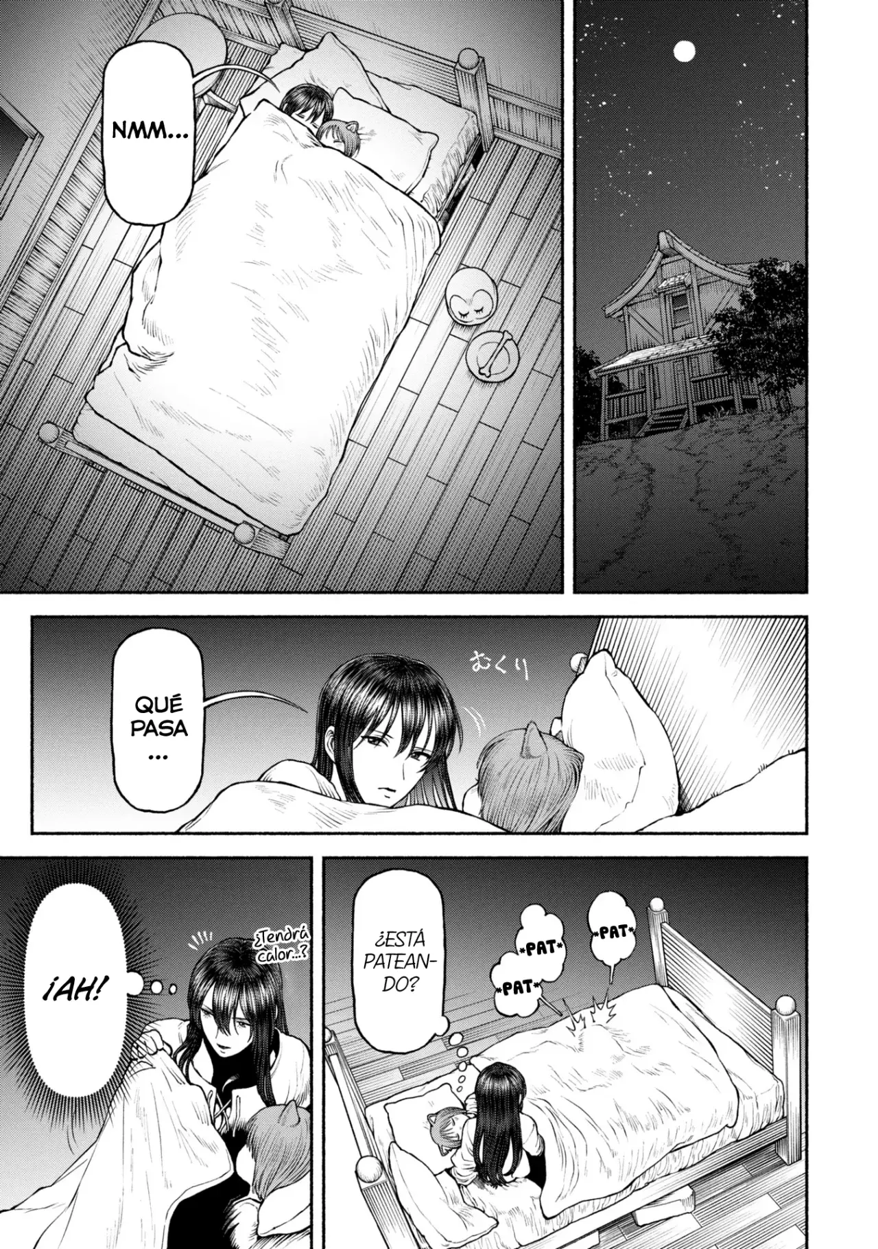 Onna Kishi to Kemomimi no Ko Capitulo 43.5: Paseando sobre las nubes página 3