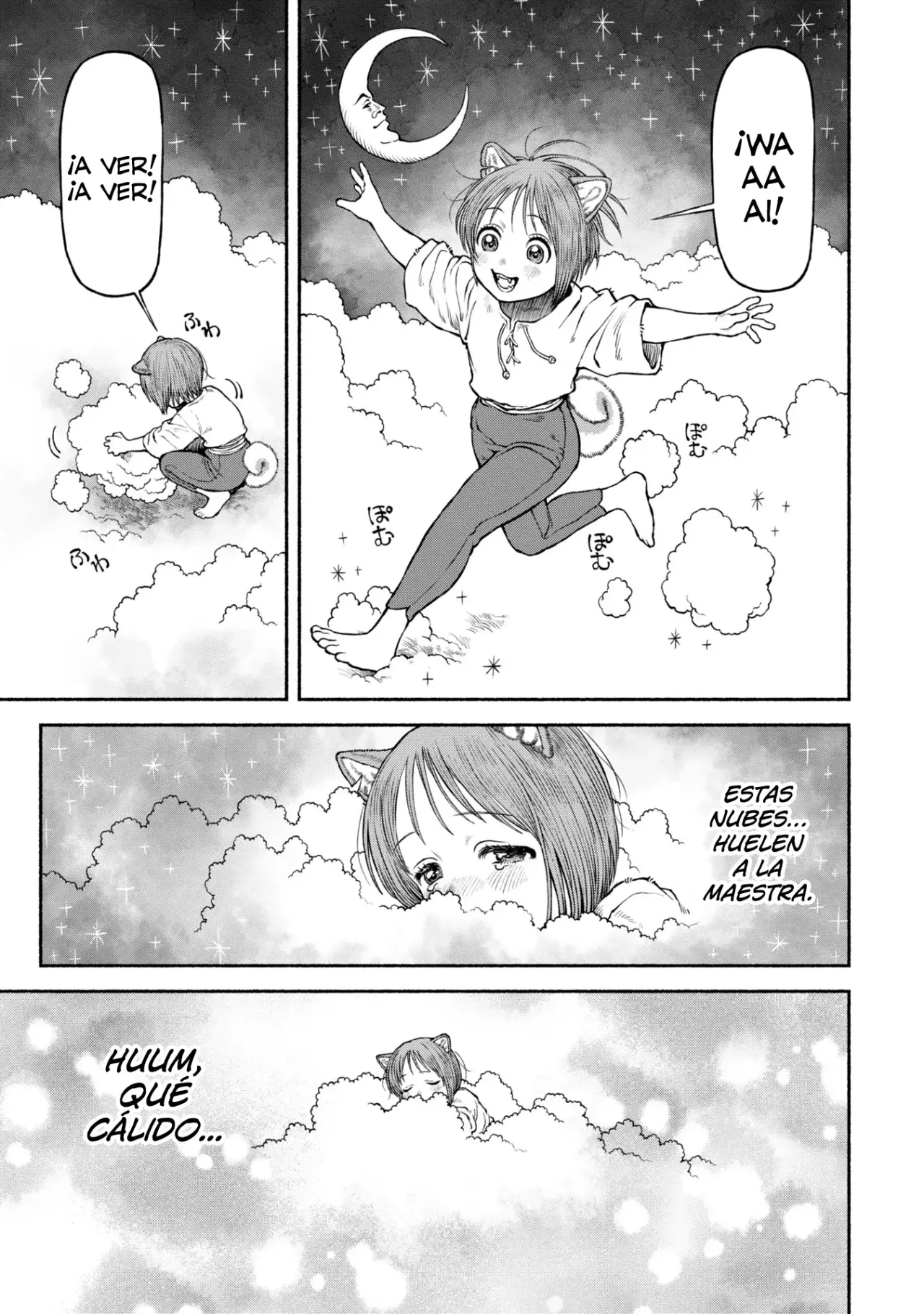 Onna Kishi to Kemomimi no Ko Capitulo 43.5: Paseando sobre las nubes página 5