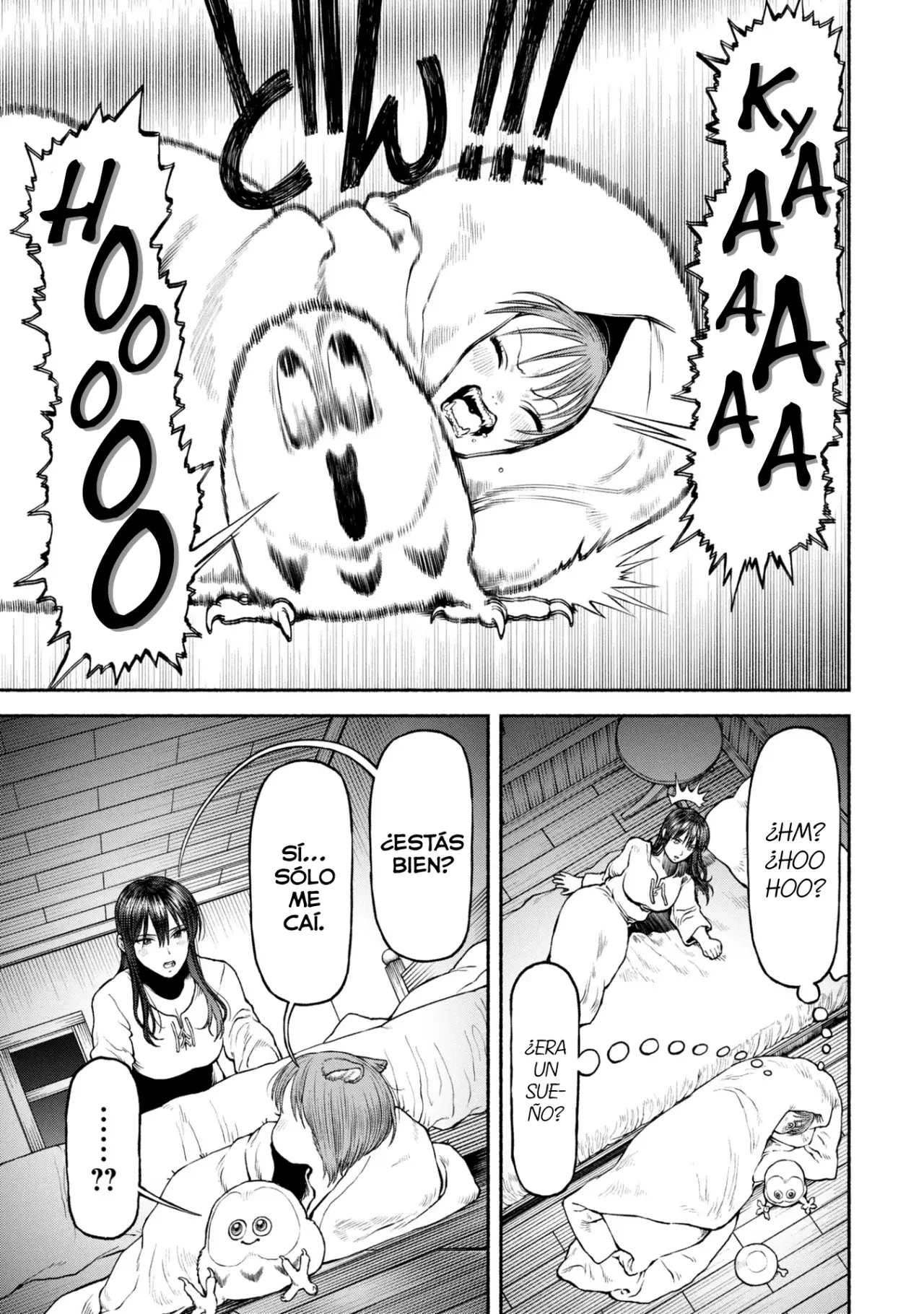 Onna Kishi to Kemomimi no Ko Capitulo 43.5: Paseando sobre las nubes página 7