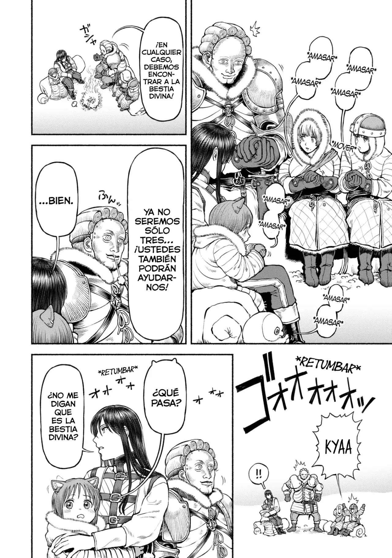 Onna Kishi to Kemomimi no Ko Capitulo 44: la leyenda de la bestia divina página 14