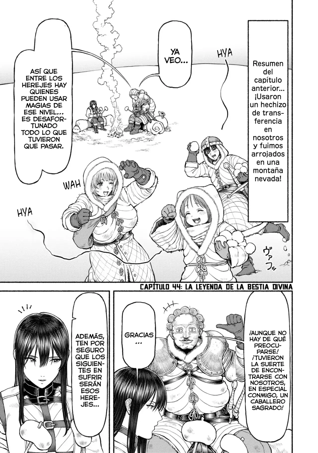 Onna Kishi to Kemomimi no Ko Capitulo 44: la leyenda de la bestia divina página 3