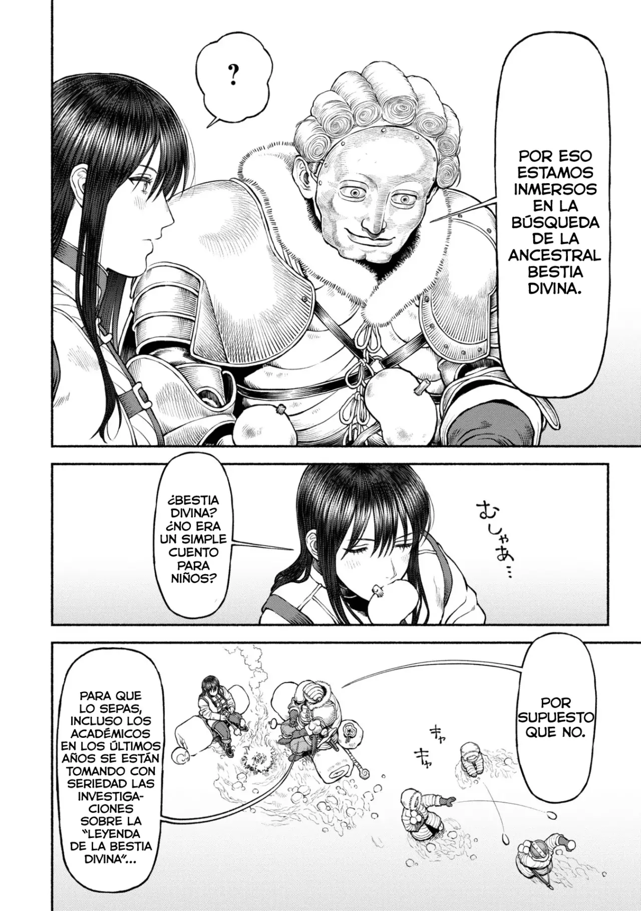 Onna Kishi to Kemomimi no Ko Capitulo 44: la leyenda de la bestia divina página 4