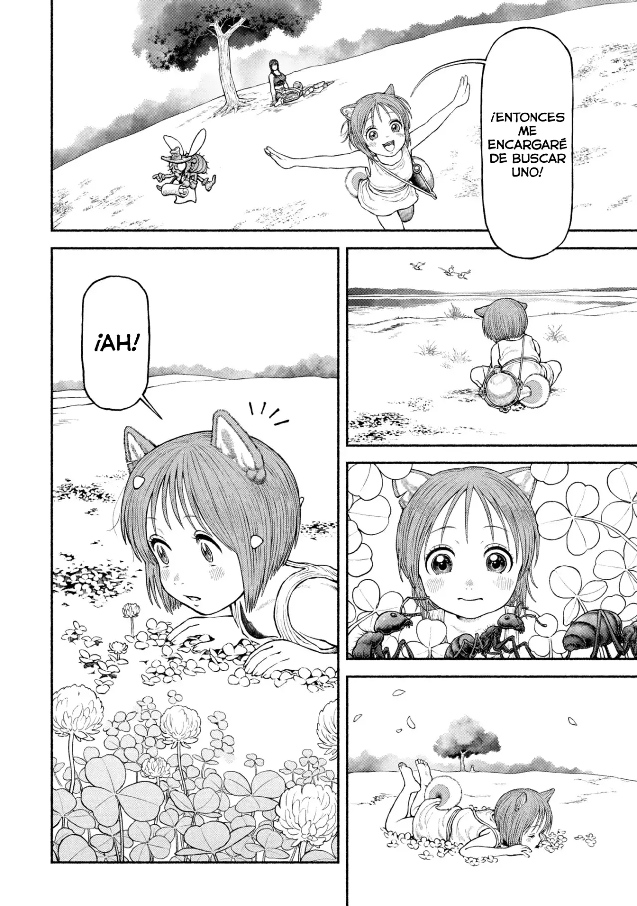 Onna Kishi to Kemomimi no Ko Capitulo 46.5: Especial: En busca del de cuatro hojas página 4