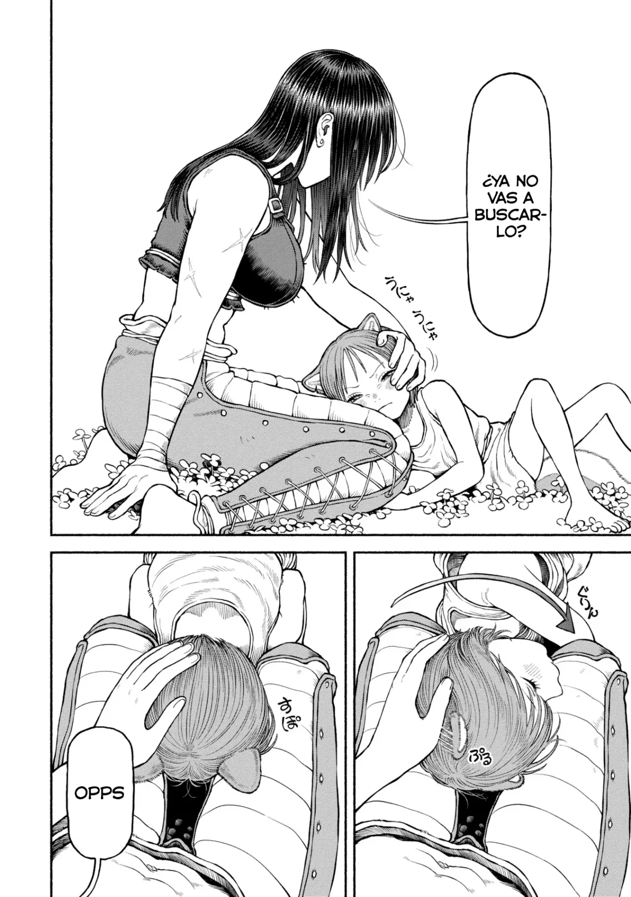 Onna Kishi to Kemomimi no Ko Capitulo 46.5: Especial: En busca del de cuatro hojas página 6