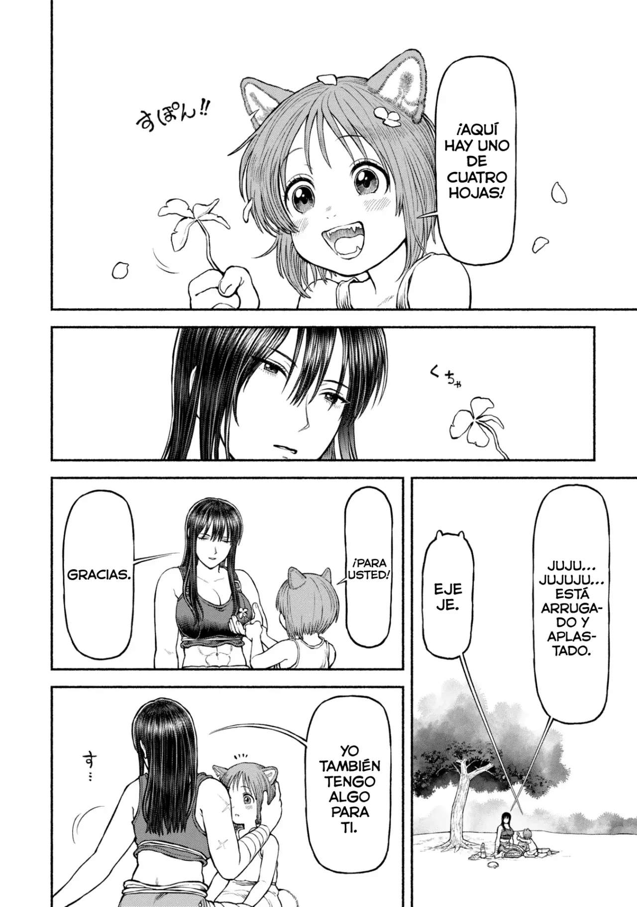 Onna Kishi to Kemomimi no Ko Capitulo 46.5: Especial: En busca del de cuatro hojas página 8