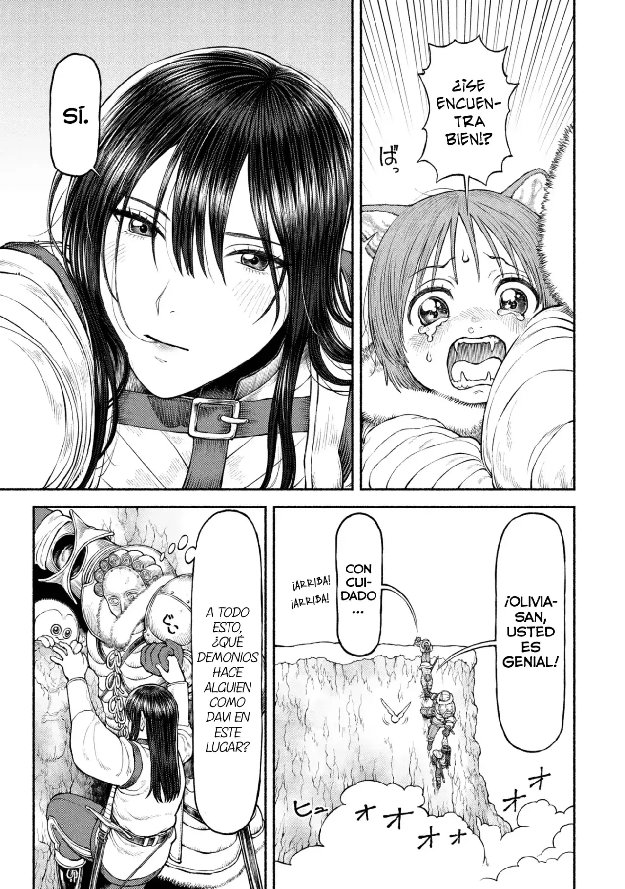Onna Kishi to Kemomimi no Ko Capitulo 46: Lucha a muerte en la montaña nevada página 13